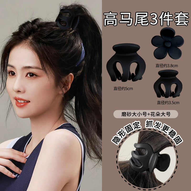 Wholesale High Horse Tail Fixed Pumpkin Resin Hair Clips